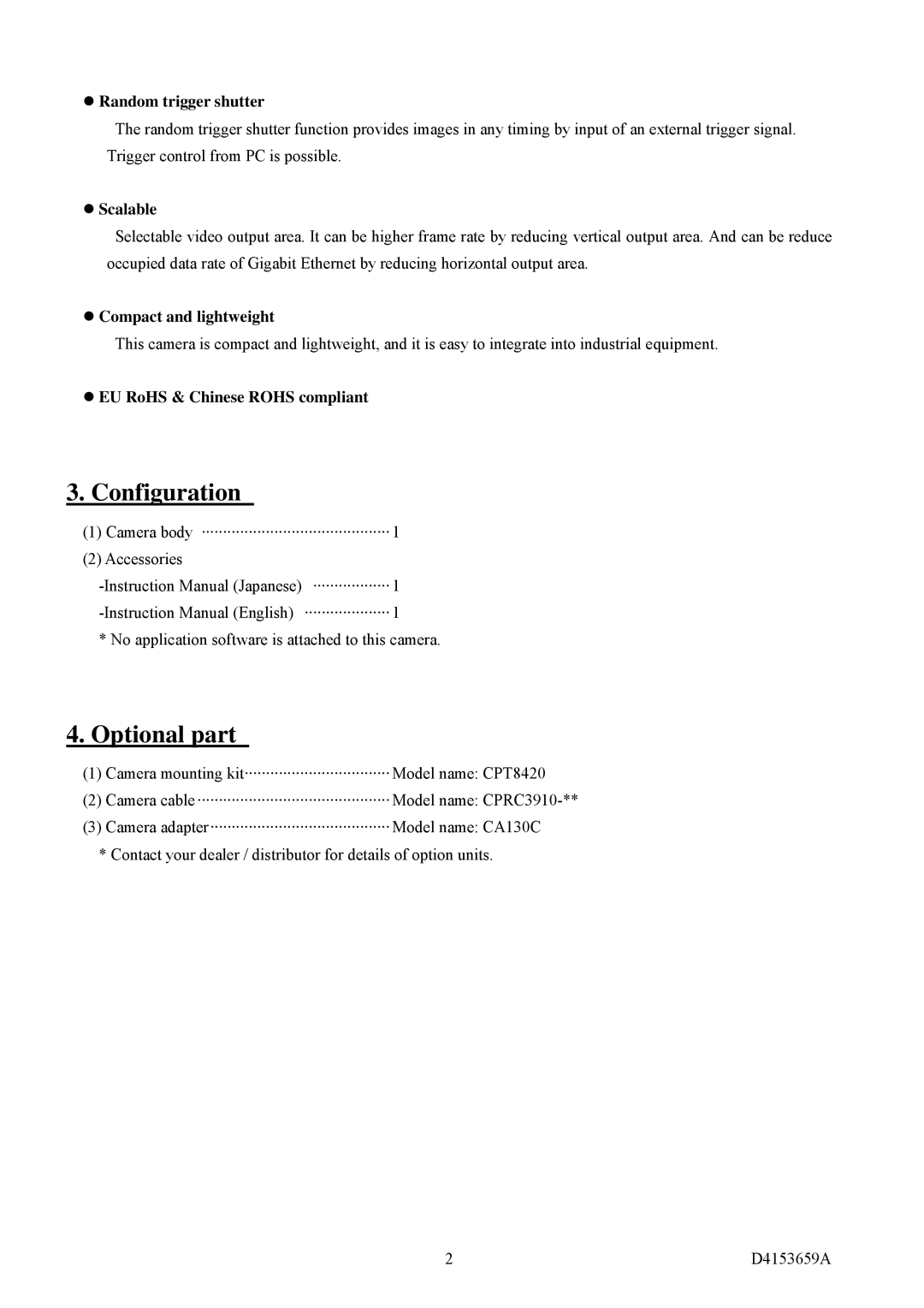 Toshiba CSGX36BC3, CSGS15BC23, CSGS20BC2, CSGV90BC3, CSGU15BC18 instruction manual Configuration, Optional part 