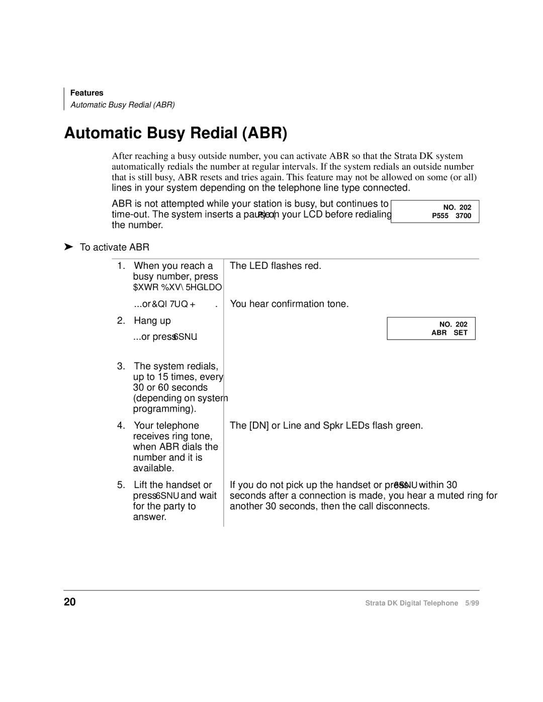 Toshiba CT manual Automatic Busy Redial ABR, To activate ABR 