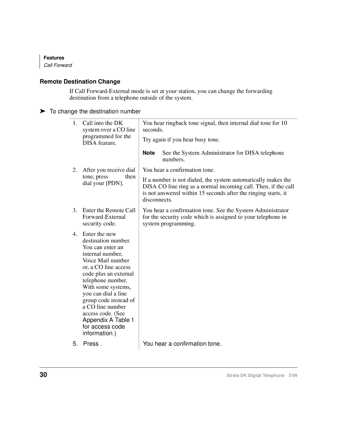 Toshiba CT manual Remote Destination Change, To change the destination number 