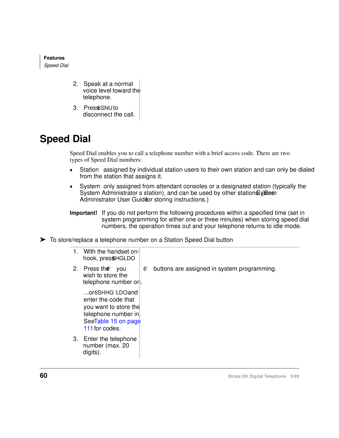 Toshiba CT manual Speed Dial, Press the 6 you wish to store the telephone number on 