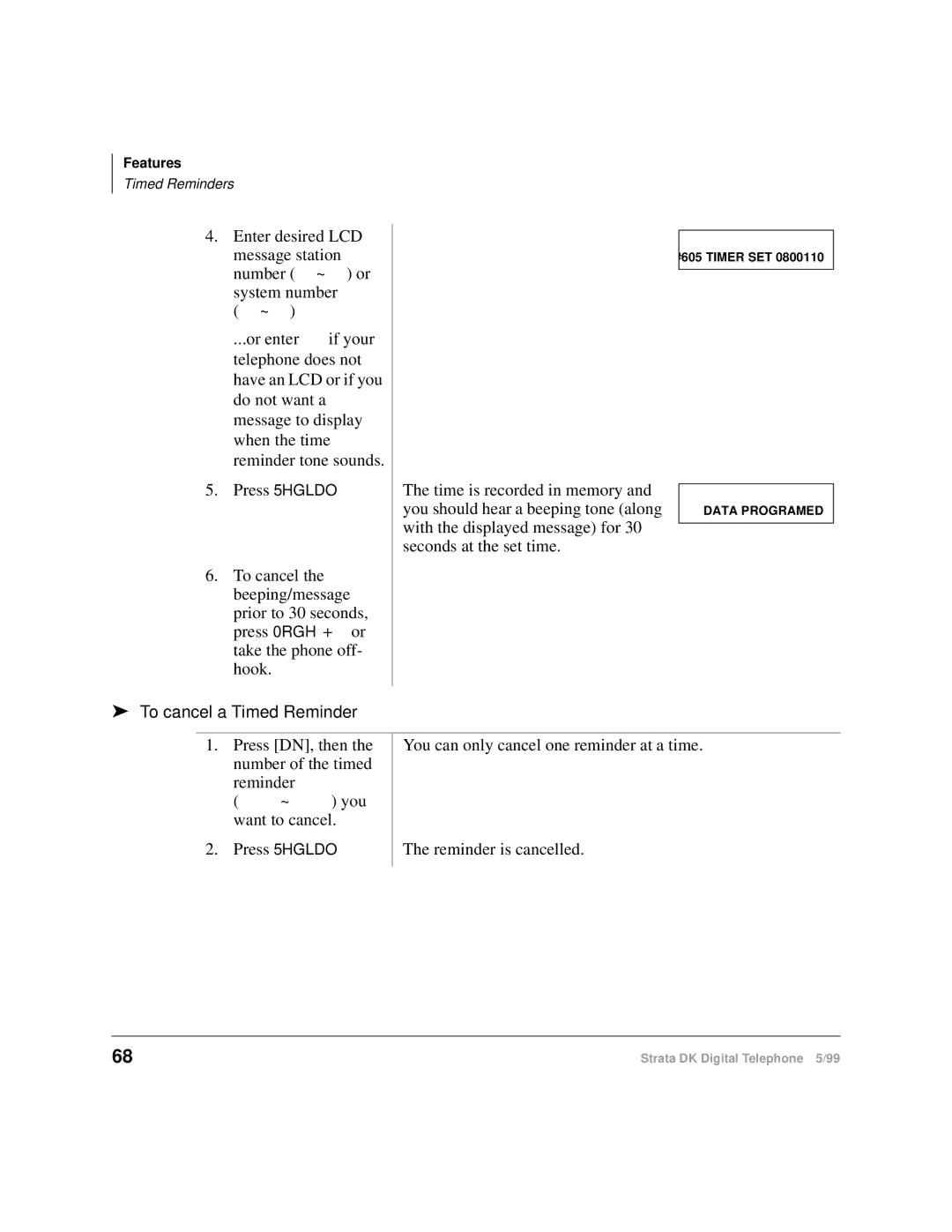 Toshiba CT manual To cancel a Timed Reminder 