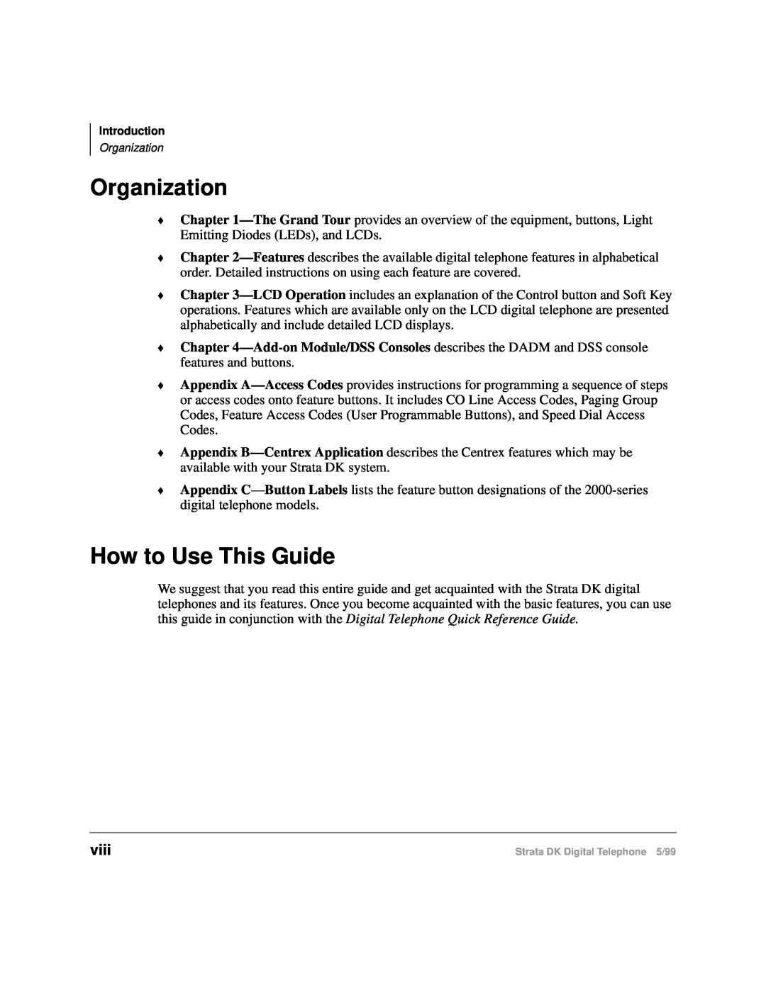 Toshiba CT manual Organization, How to Use This Guide, viii, Introduction 