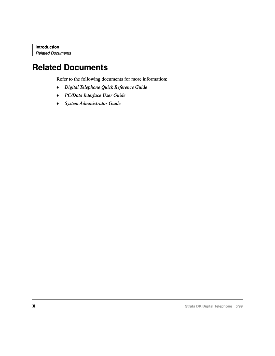 Toshiba CT manual Related Documents, Digital Telephone Quick Reference Guide PC/Data Interface User Guide 