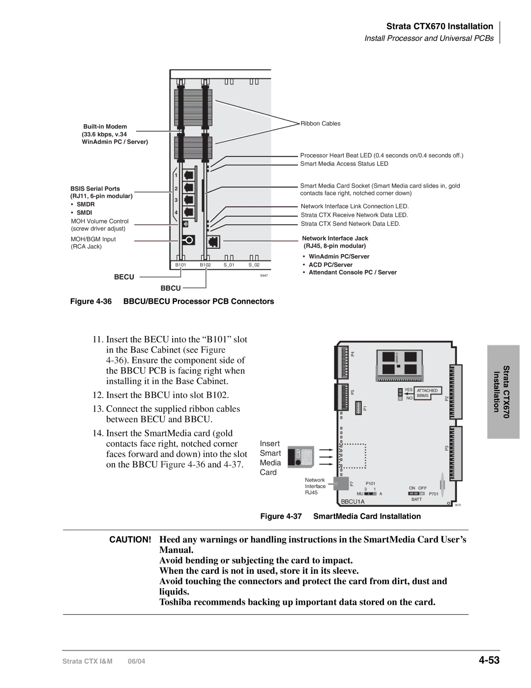 Toshiba CTX28 manual Base Cabinet see Figure 