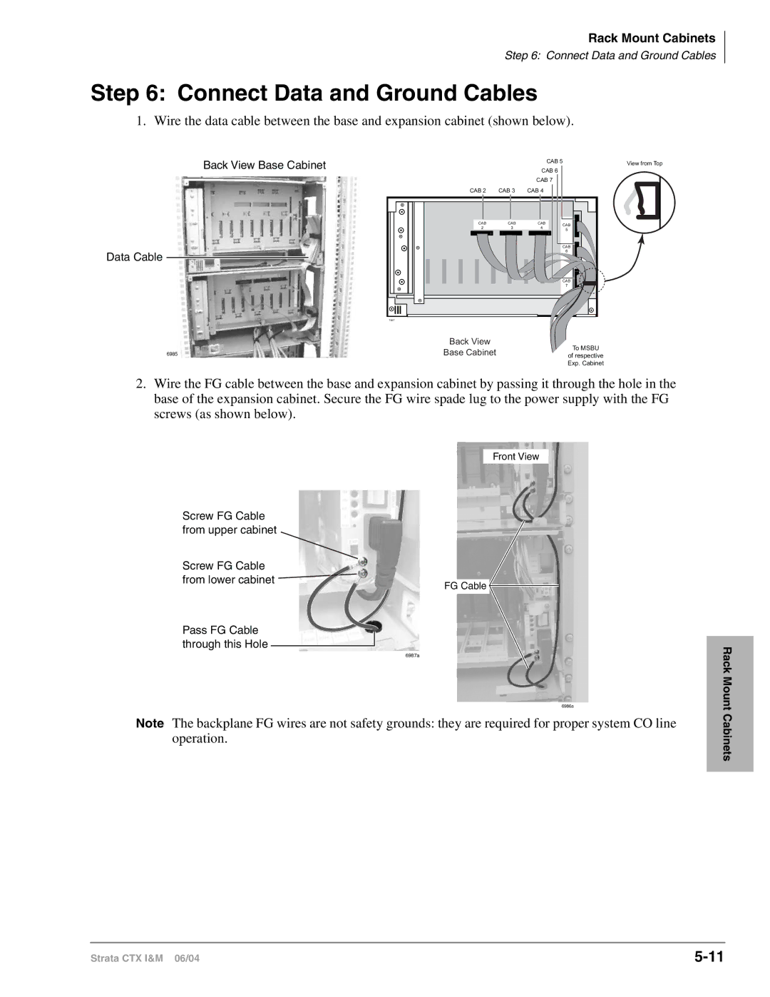 Toshiba CTX28 manual Connect Data and Ground Cables 