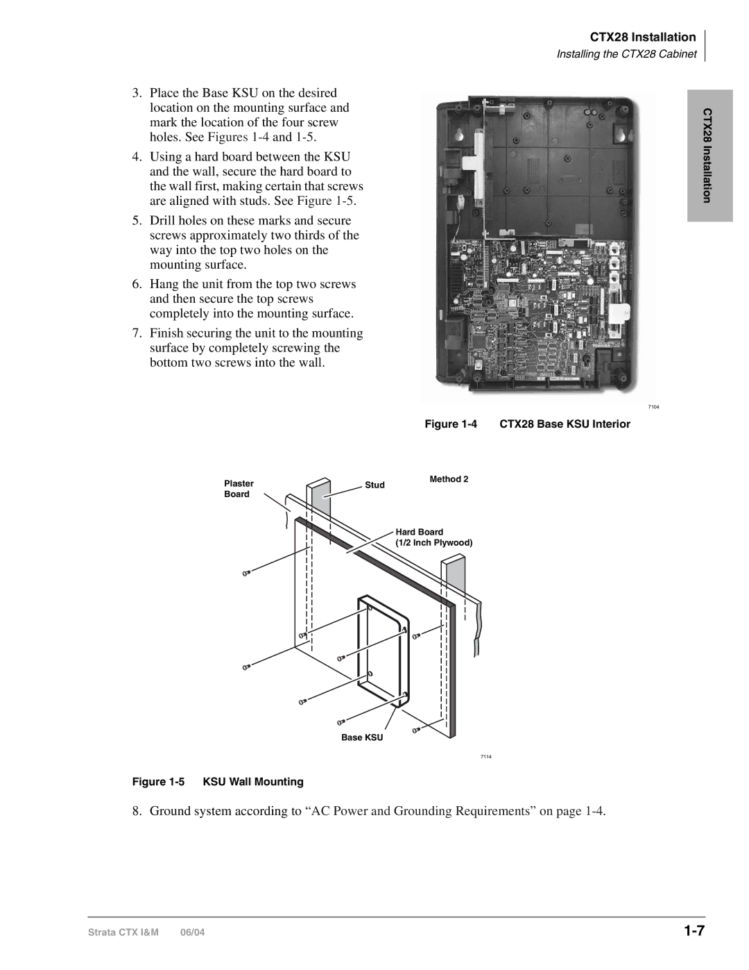 Toshiba manual CTX28 Base KSU Interior 