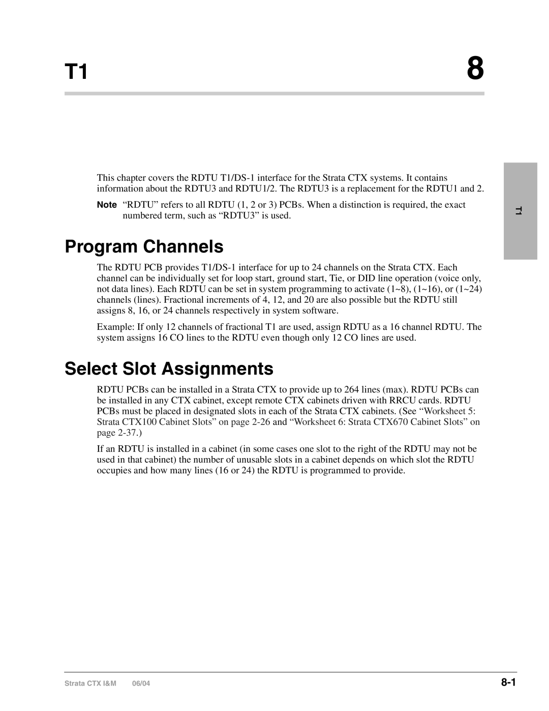 Toshiba CTX28 manual Program Channels, Select Slot Assignments 