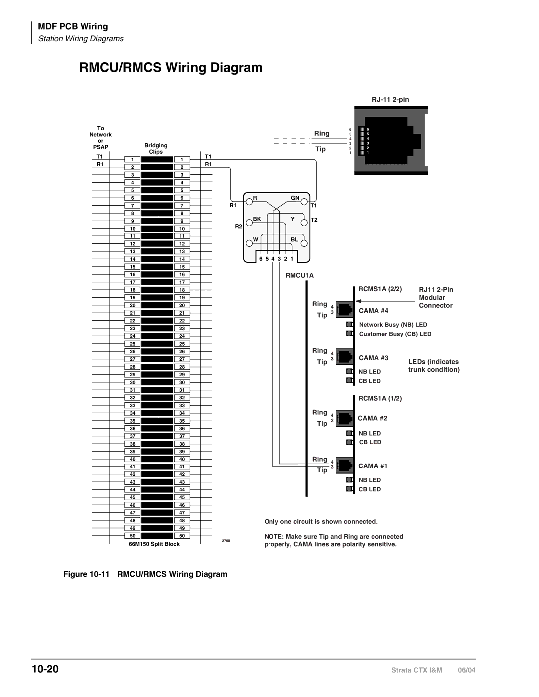 Toshiba CTX28 manual RMCU/RMCS Wiring Diagram, 10-20 