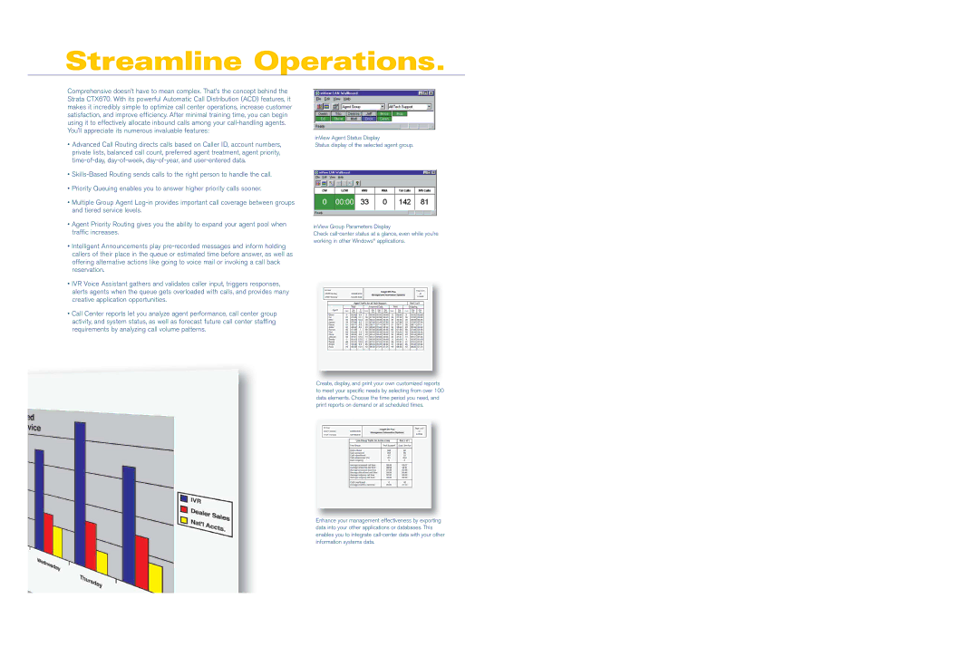 Toshiba CTX670 manual Streamline Operations 