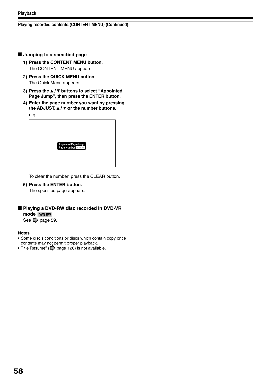 Toshiba D-R1SU owner manual To clear the number, press the Clear button 