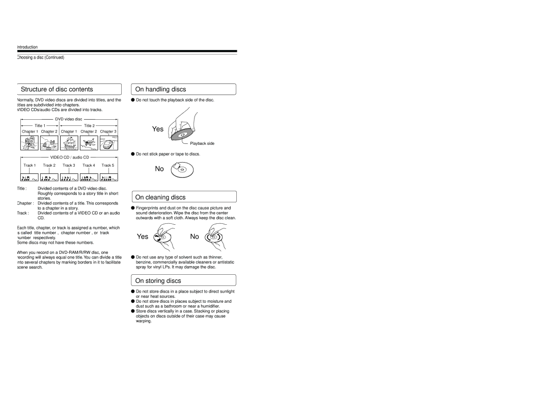 Toshiba D-R4SU owner manual Yes No 