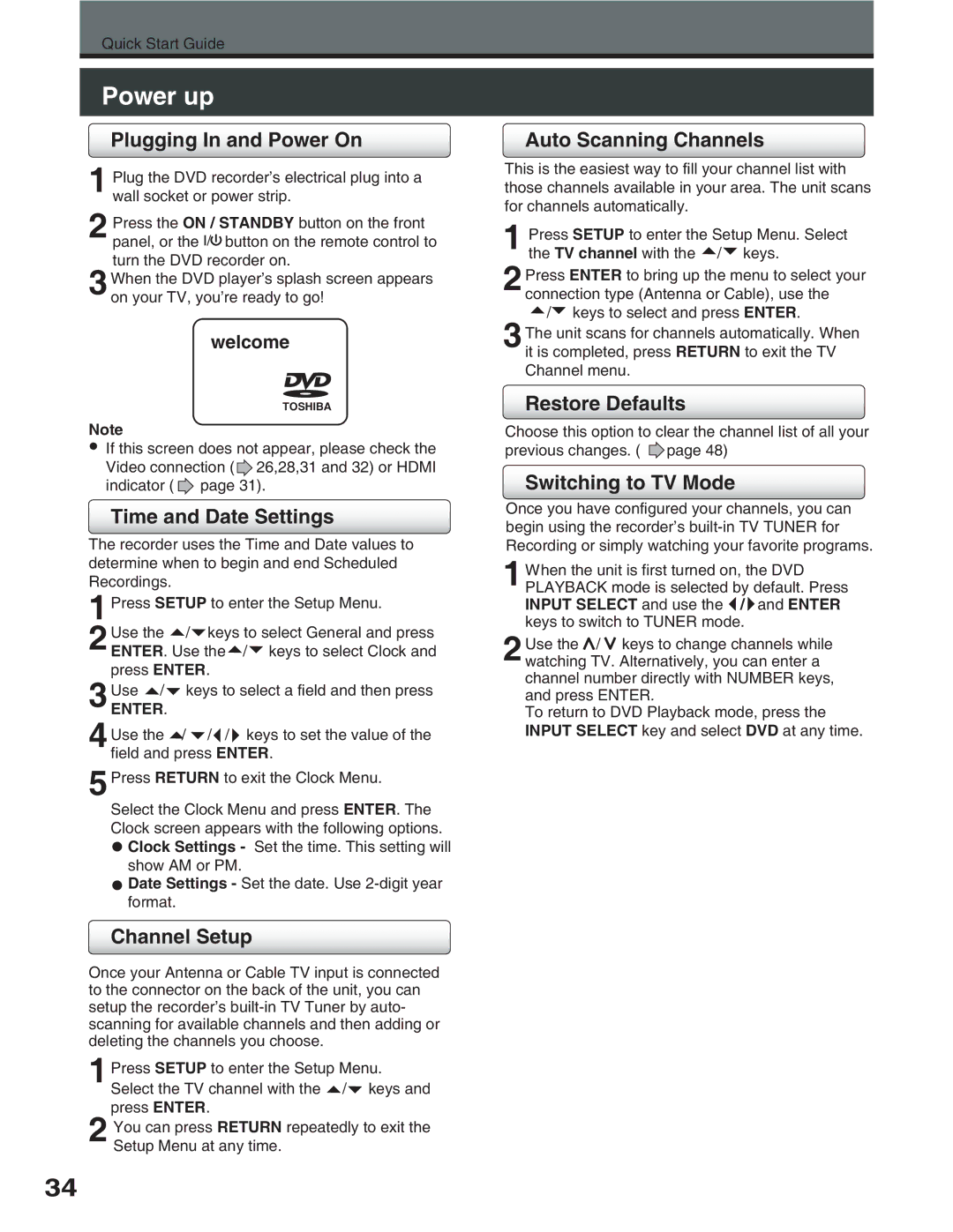 Toshiba D-R5SU, D-R5SC manual 2QYGTWR 