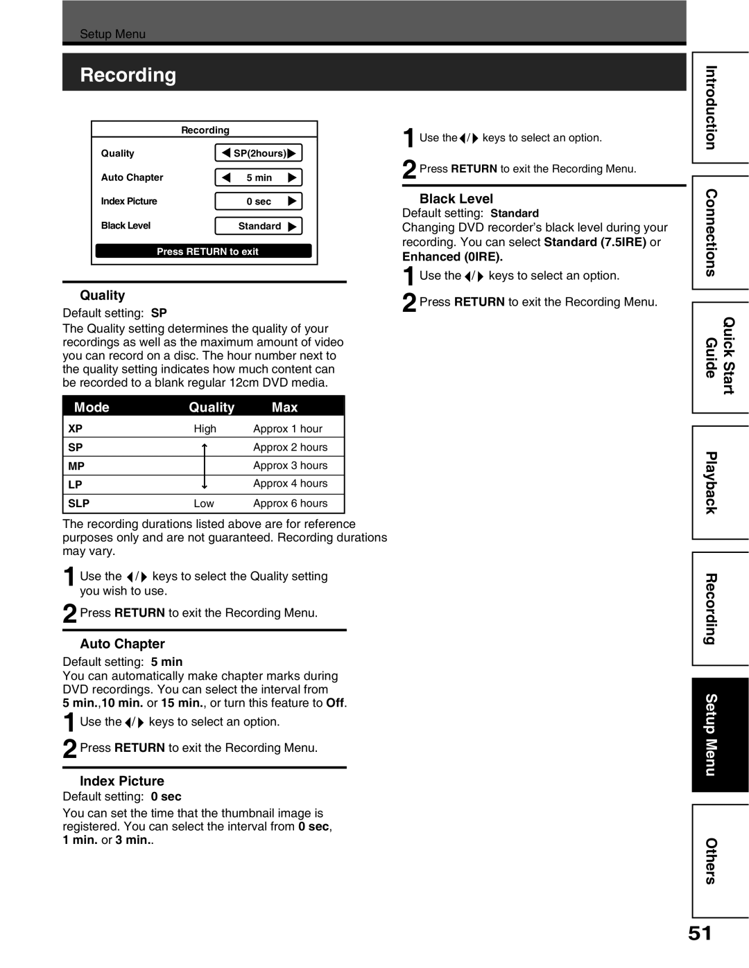 Toshiba D-R5SC, D-R5SU manual 4GEQTFKPI, $Ncem.Gxgn, 3WCNKV, #Wvq%Jcrvgt, +PFGZ2KEVWTG 