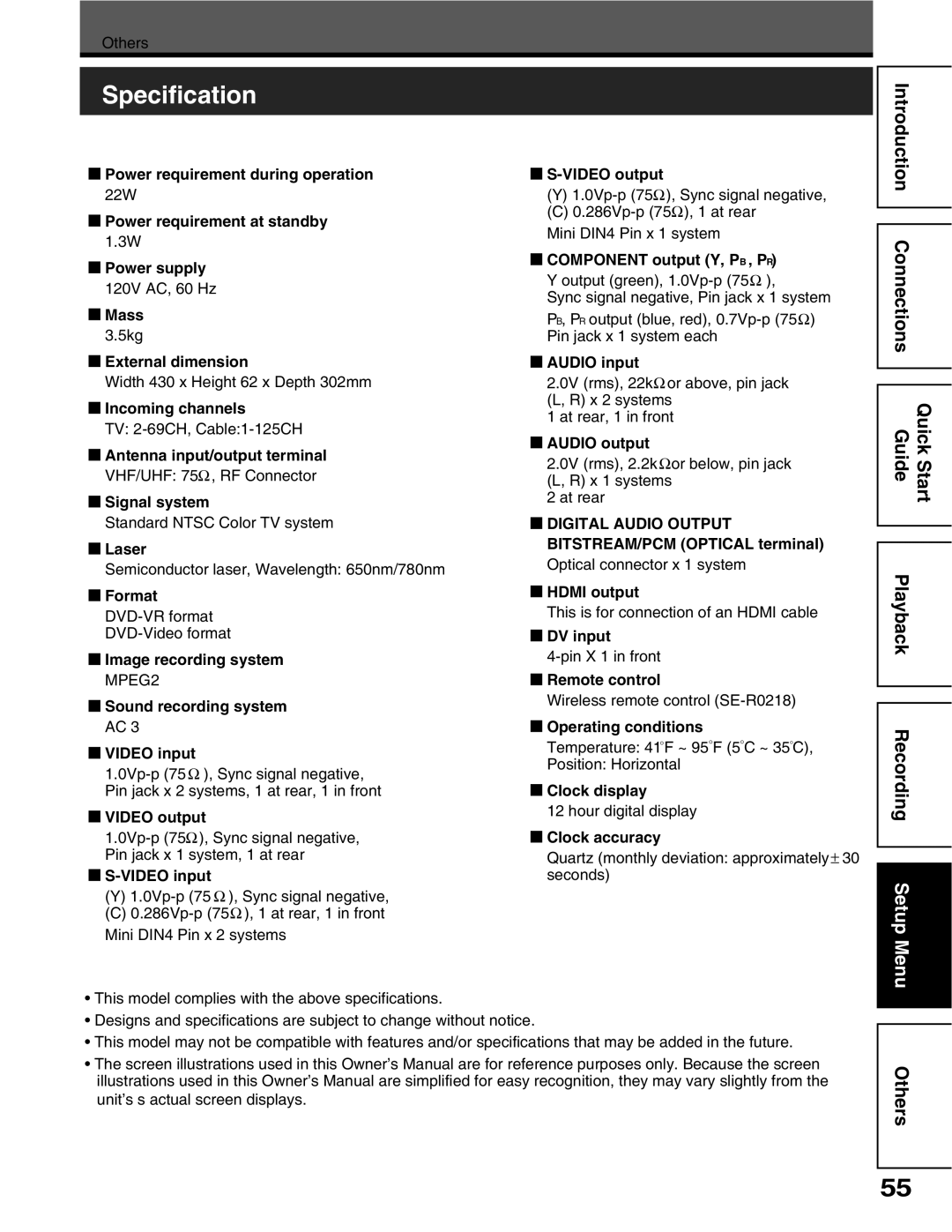 Toshiba D-R5SC, D-R5SU manual 5RGEKHKECVKQP 