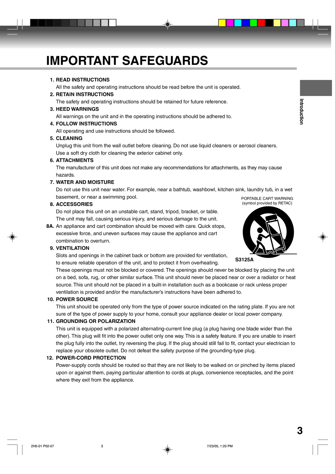 Toshiba D-VR4XSU Read Instructions, Retain Instructions, Heed Warnings, Follow Instructions, Cleaning, Attachments 