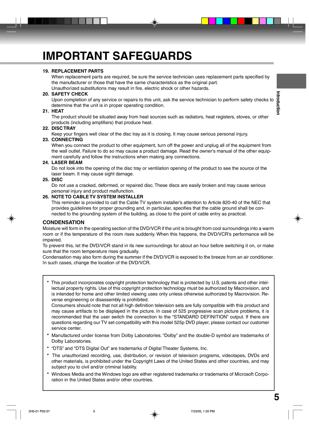 Toshiba D-VR4XSU owner manual Replacement Parts, Safety Check, Disc Tray, Connecting Laser Beam 