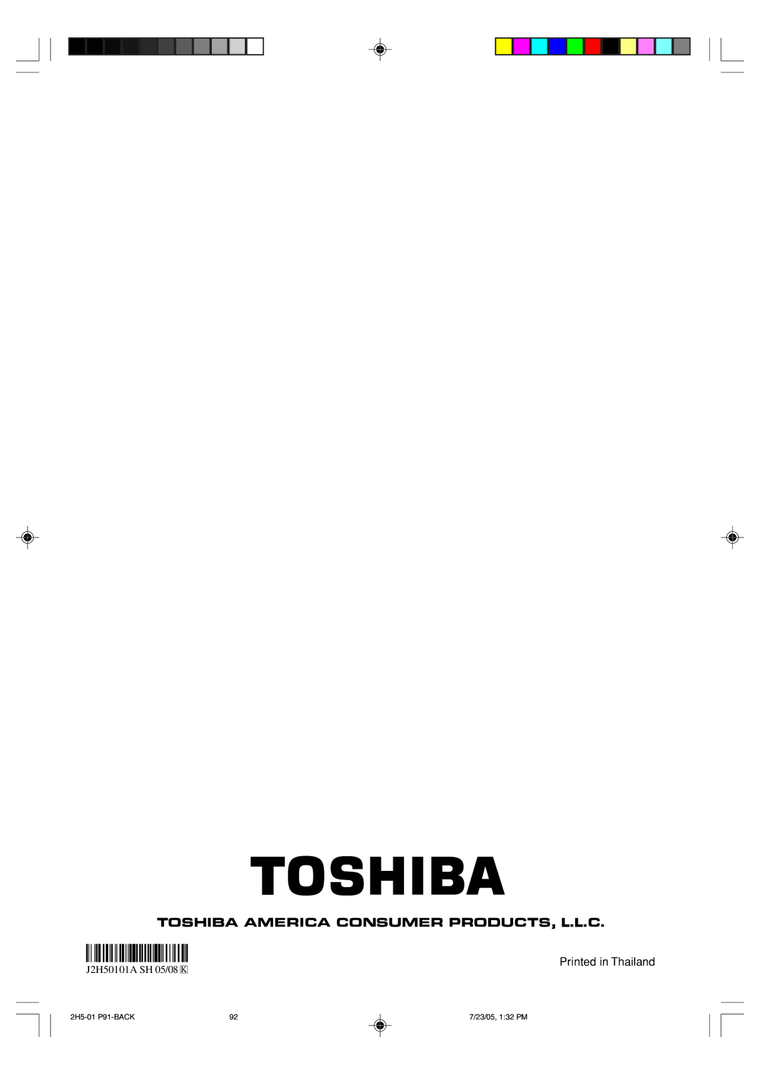 Toshiba D-VR4XSU owner manual J2H50101A SH 05/08 