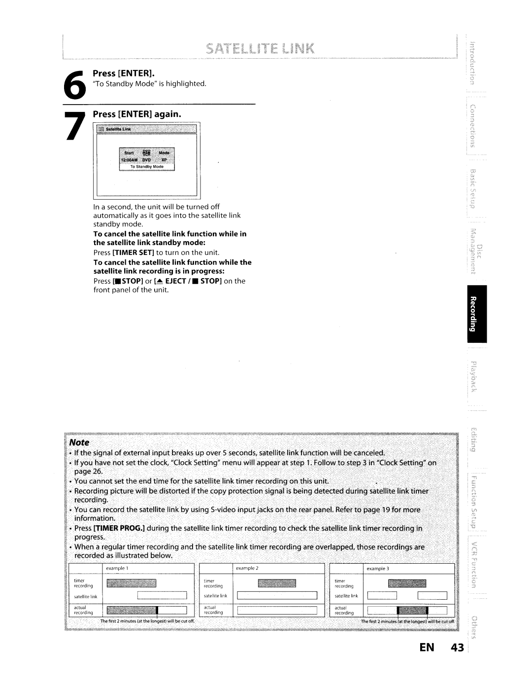 Toshiba D-VR610KU manual Press Enter 