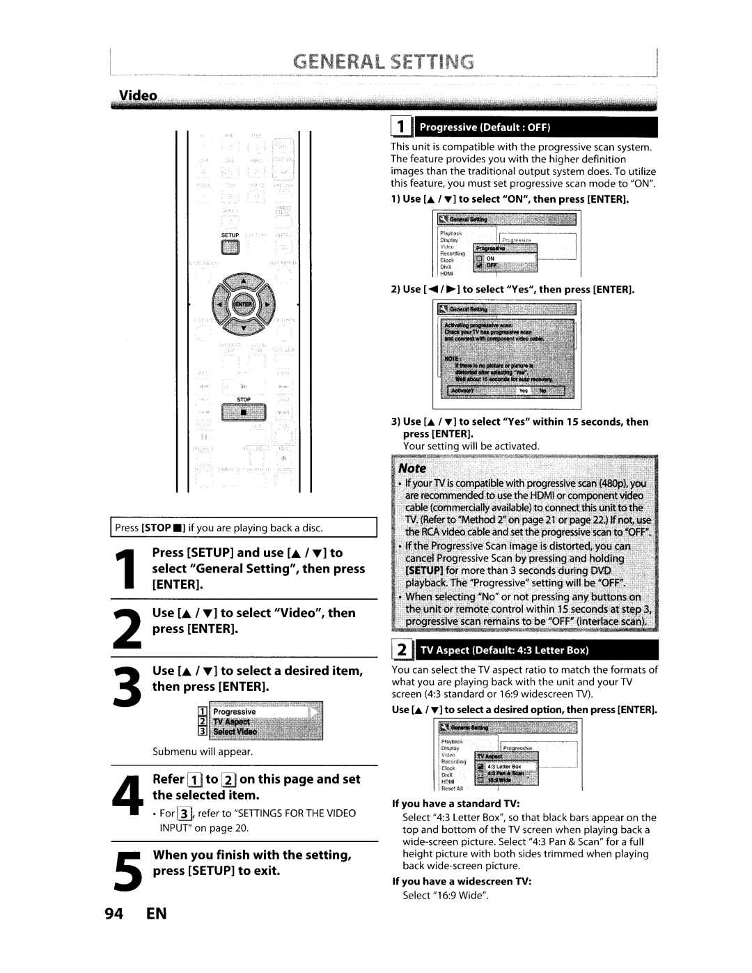 Toshiba D-VR610KU manual ENERAl 