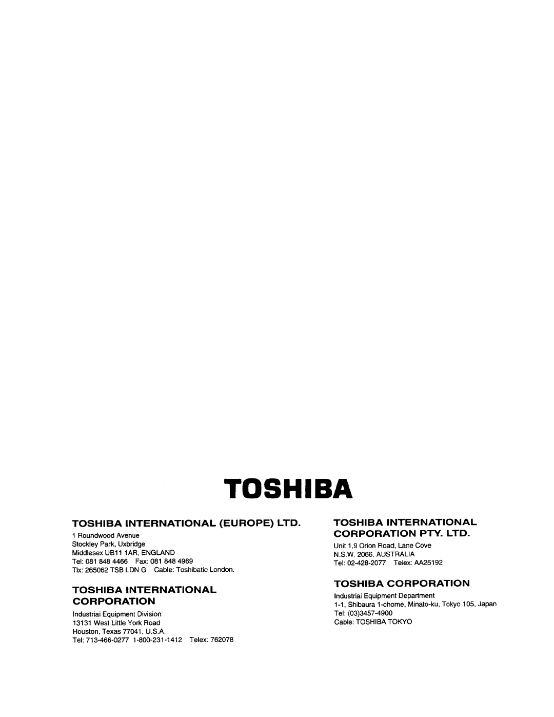 Toshiba DA364/DA374 user manual 