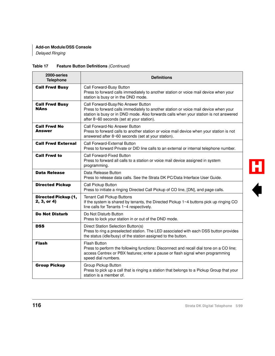 Toshiba Digital Telephone manual 116 