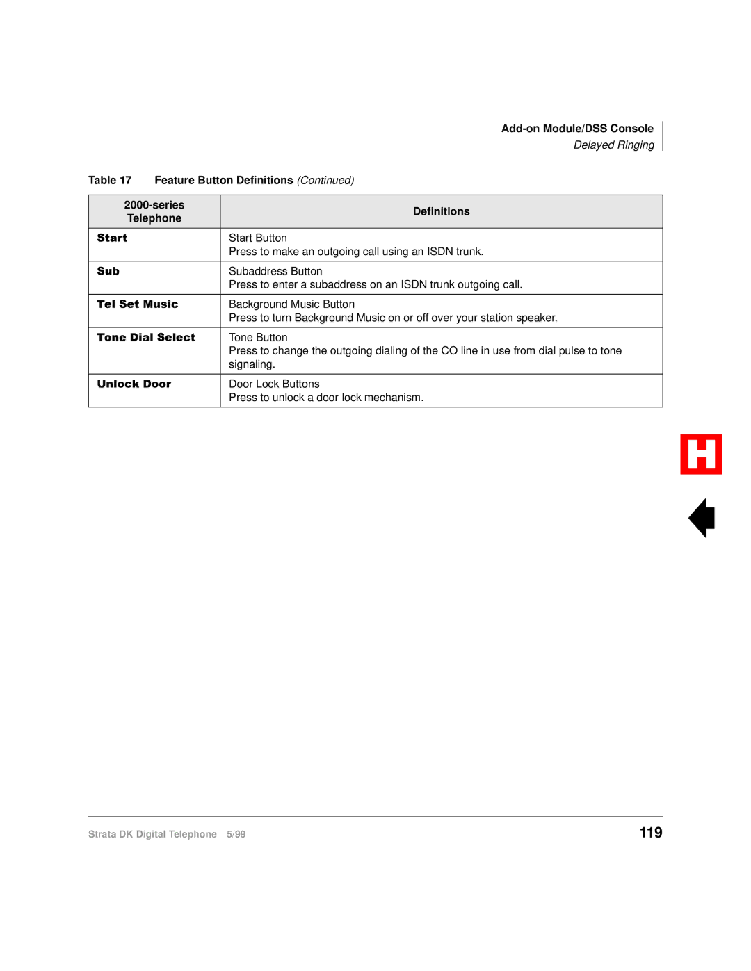 Toshiba Digital Telephone manual 119, 7RQHLDO6HOHFW 