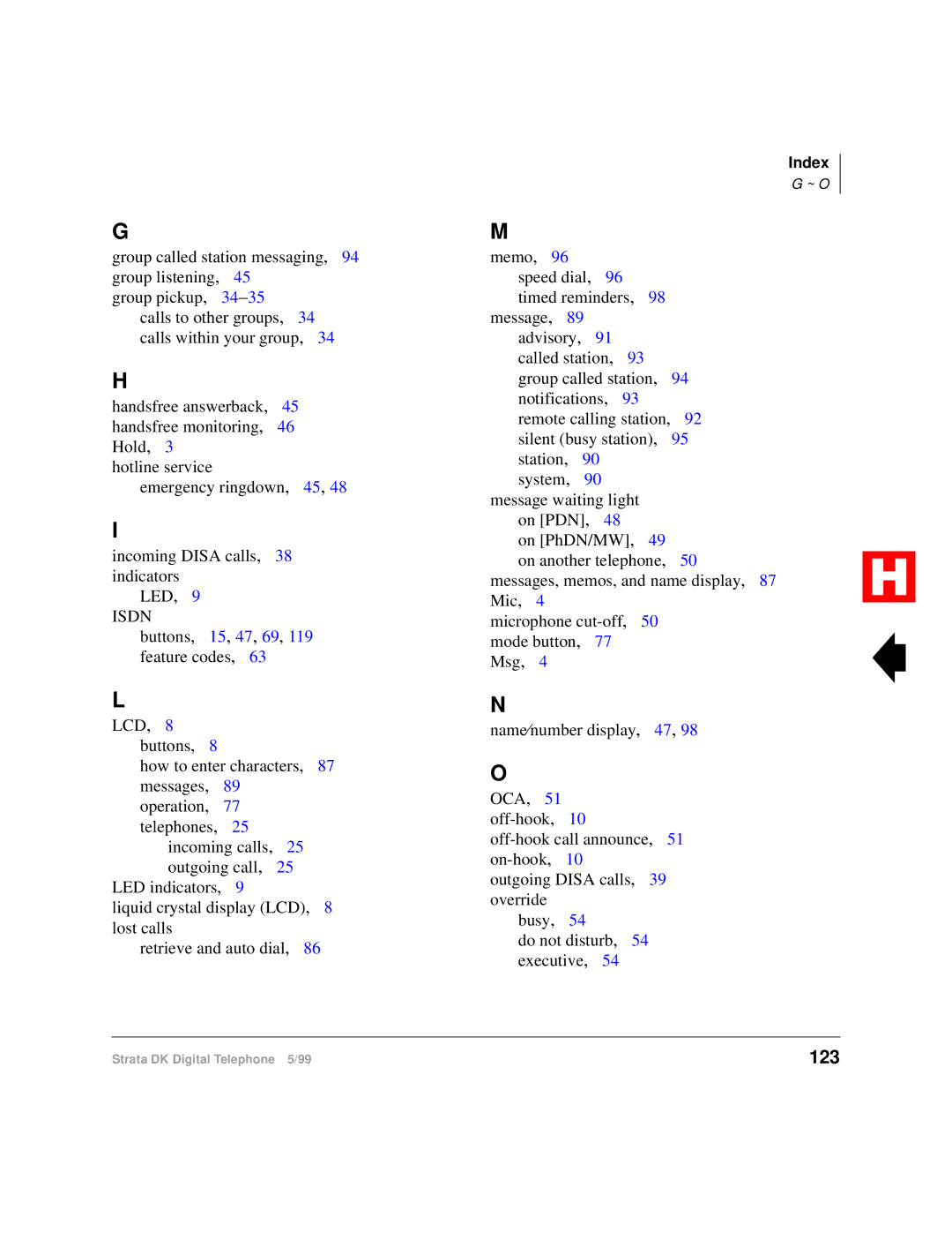 Toshiba Digital Telephone manual 123, Isdn 