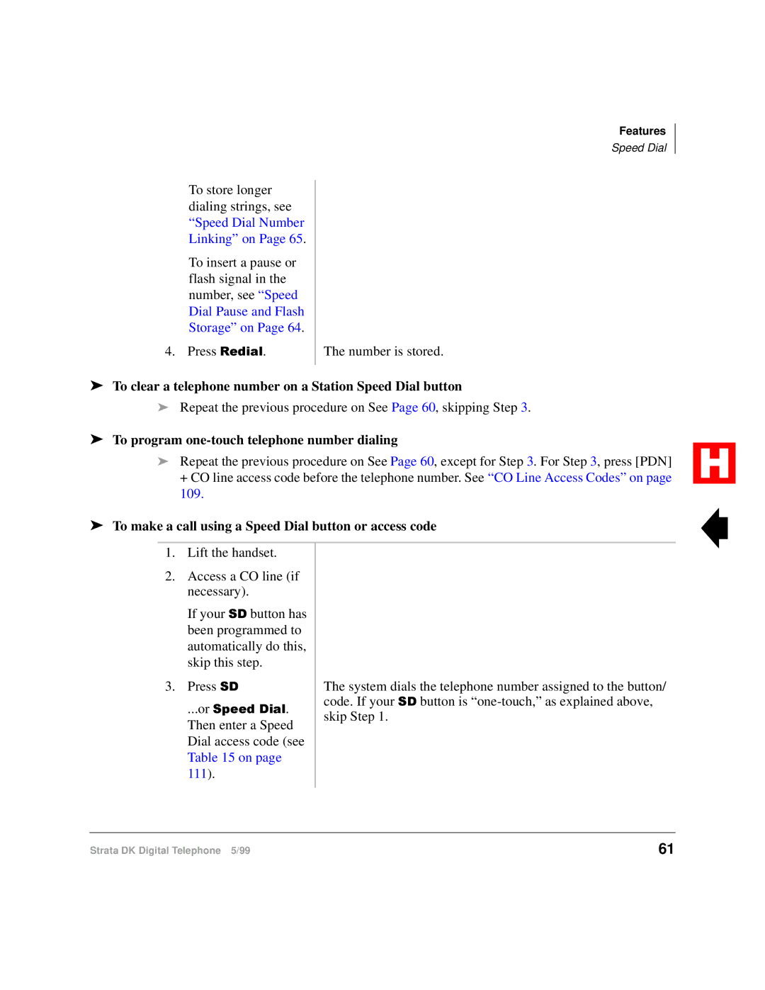 Toshiba Digital Telephone manual To clear a telephone number on a Station Speed Dial button 