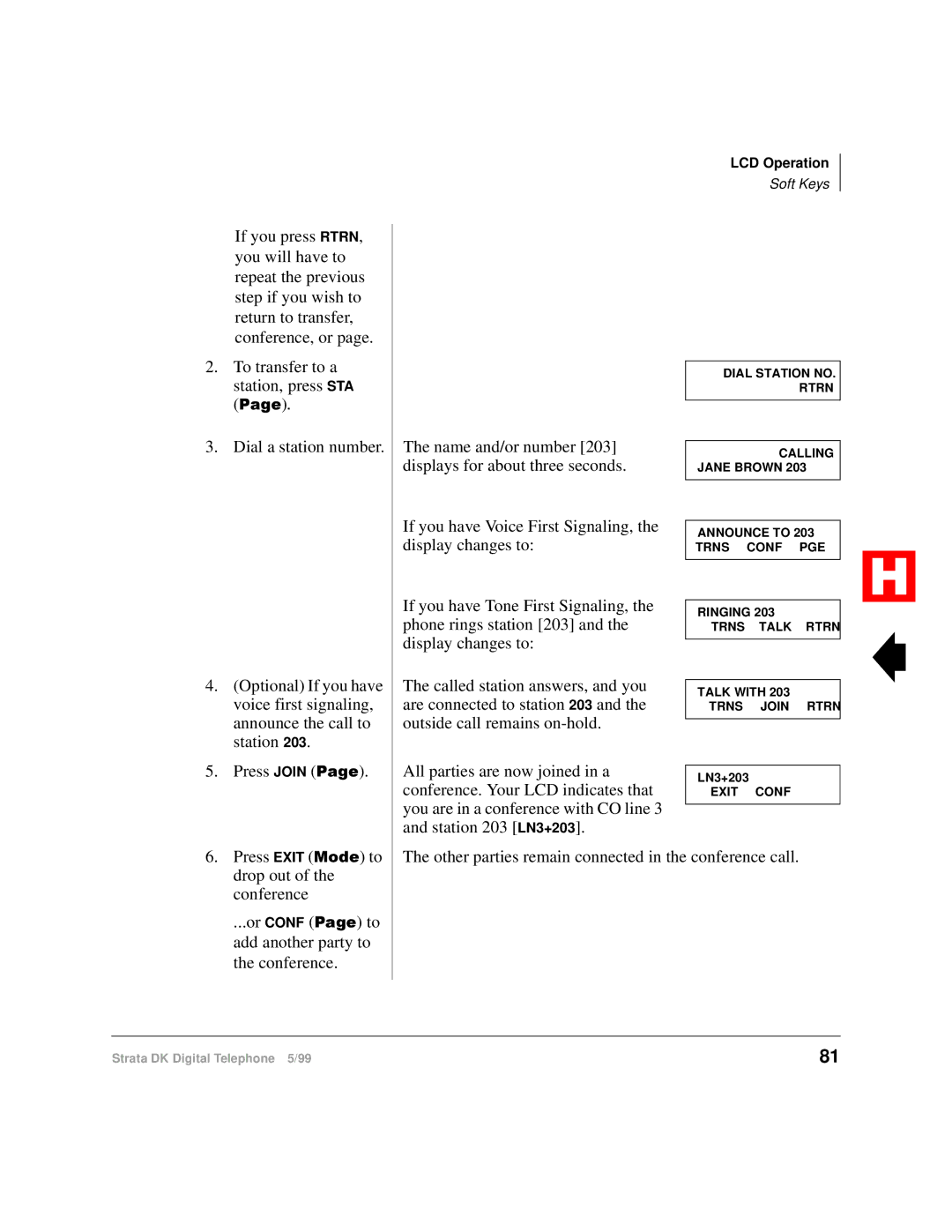 Toshiba Digital Telephone manual Dial a station number 