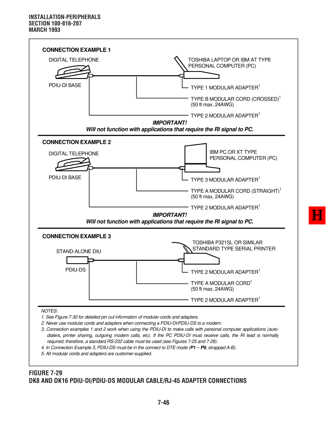 Toshiba DK 16, DK8 manual Connection Example 