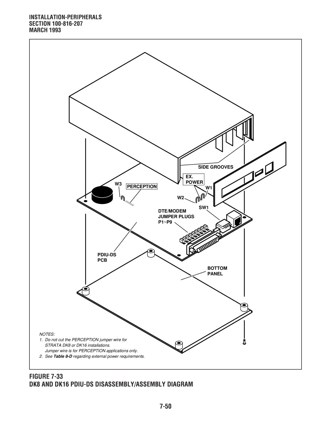 Toshiba DK 16 manual DK8 and DK16 PDIU-DS DISASSEMBLY/ASSEMBLY Diagram, Bottom Panel 