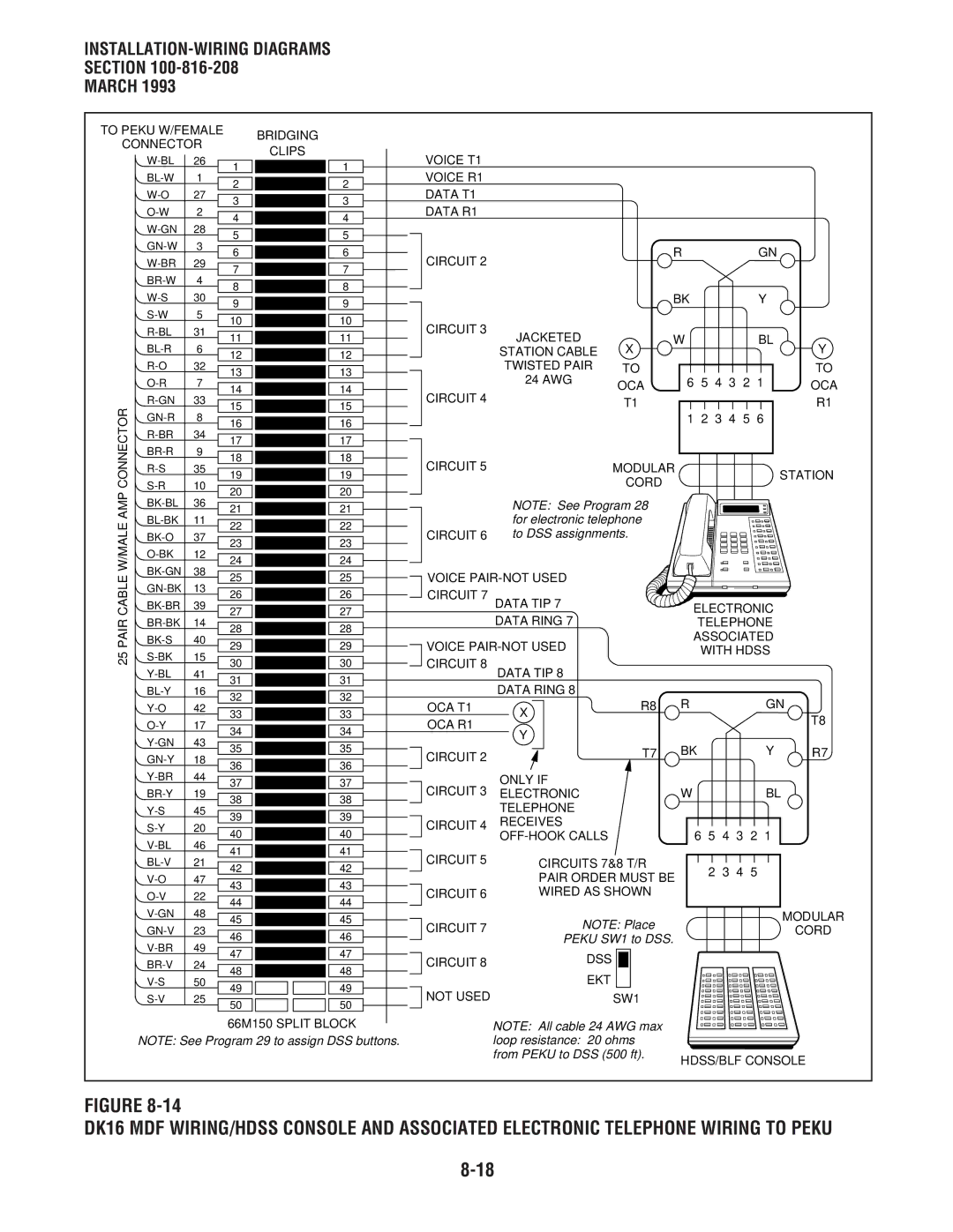 Toshiba DK 16, DK8 manual For electronic telephone 