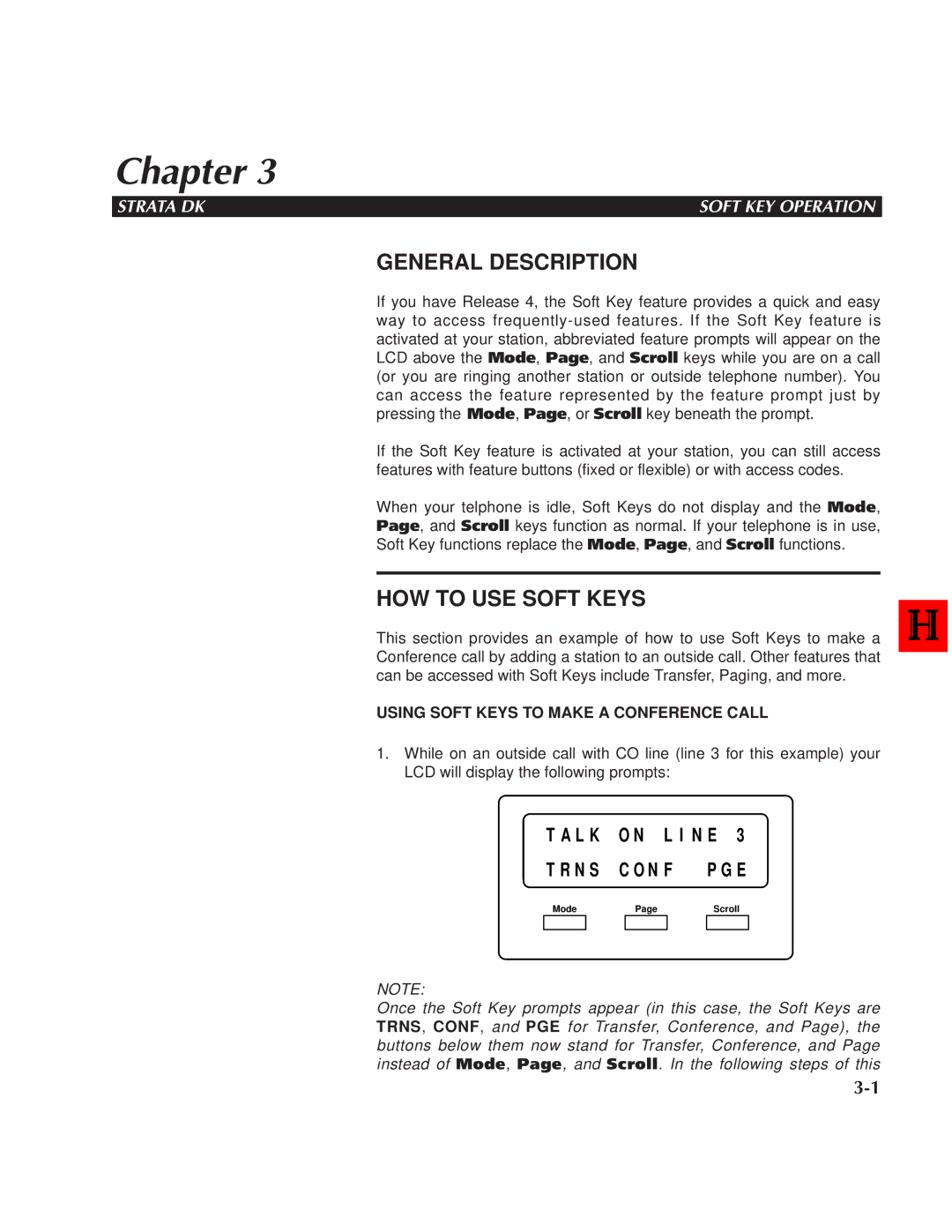 Toshiba DK 24,DK 56, DK 96 manual HOW to USE Soft Keys, Using Soft Keys to Make a Conference Call 