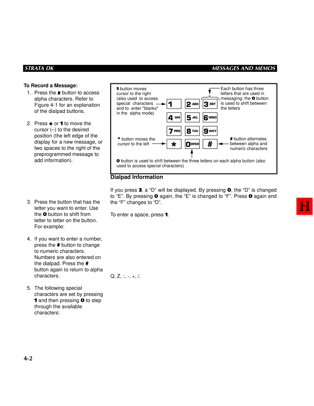 Toshiba DK 24,DK 56, DK 96 manual Strata DK Messages and Memos, To Record a Message 