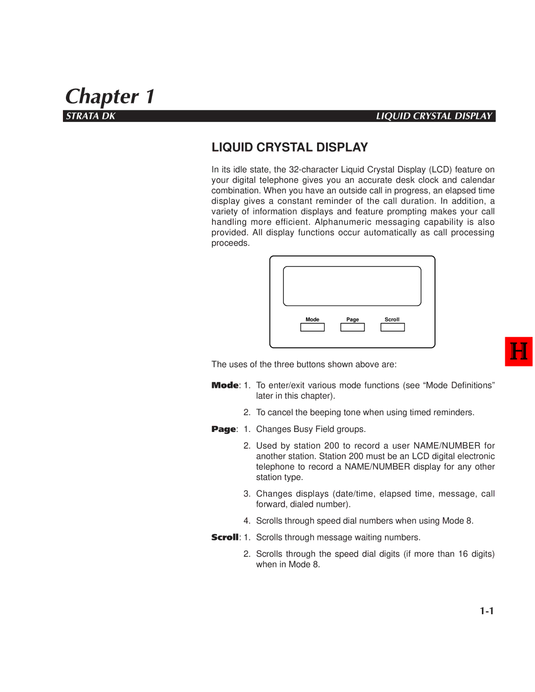 Toshiba DK 24,DK 56, DK 96 manual Chapter, Liquid Crystal Display 