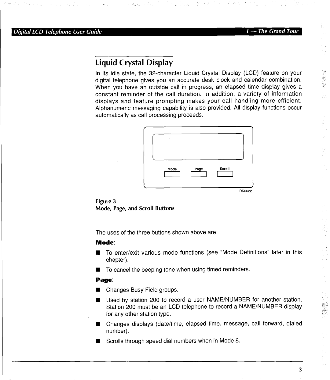 Toshiba DK 280 manual Liquid Crystal Display 