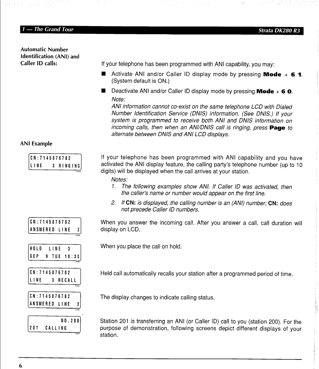 Toshiba DK 280 manual Answered Line 3 Hold Line 3 