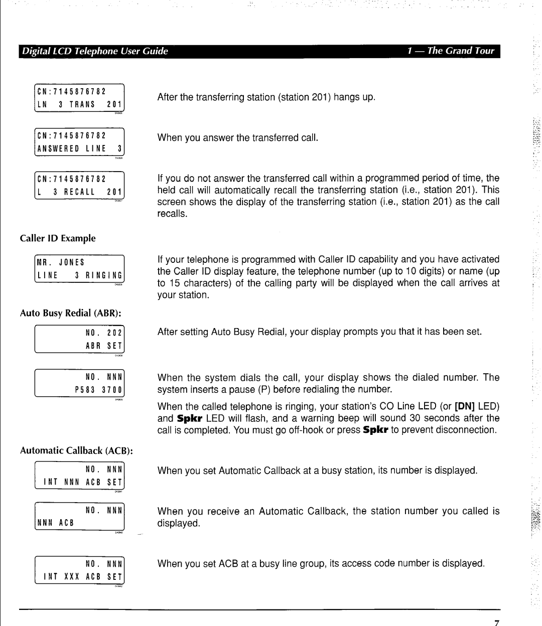 Toshiba DK 280 manual Answered Line 