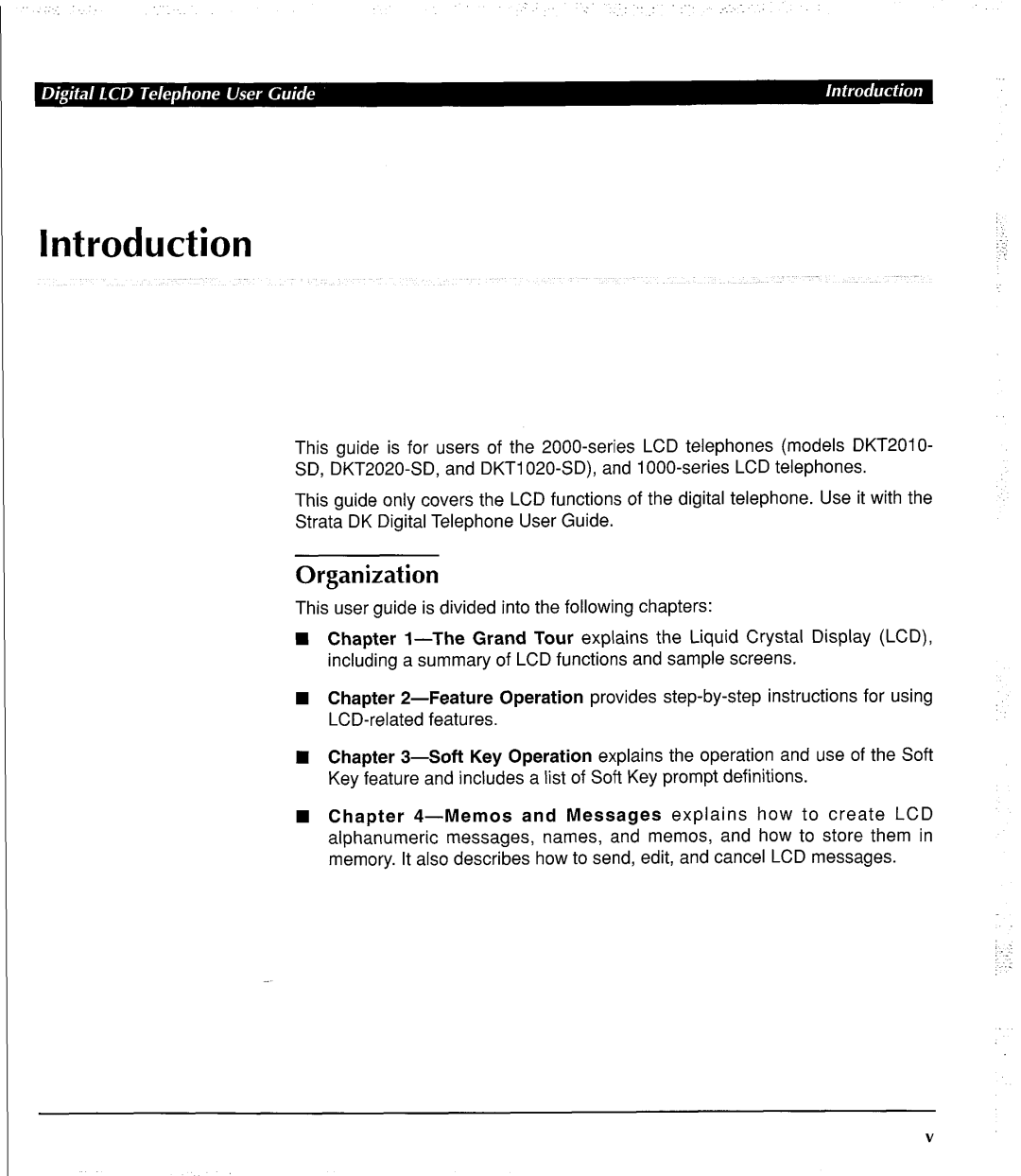 Toshiba DK 280 manual Introduction, Organization 