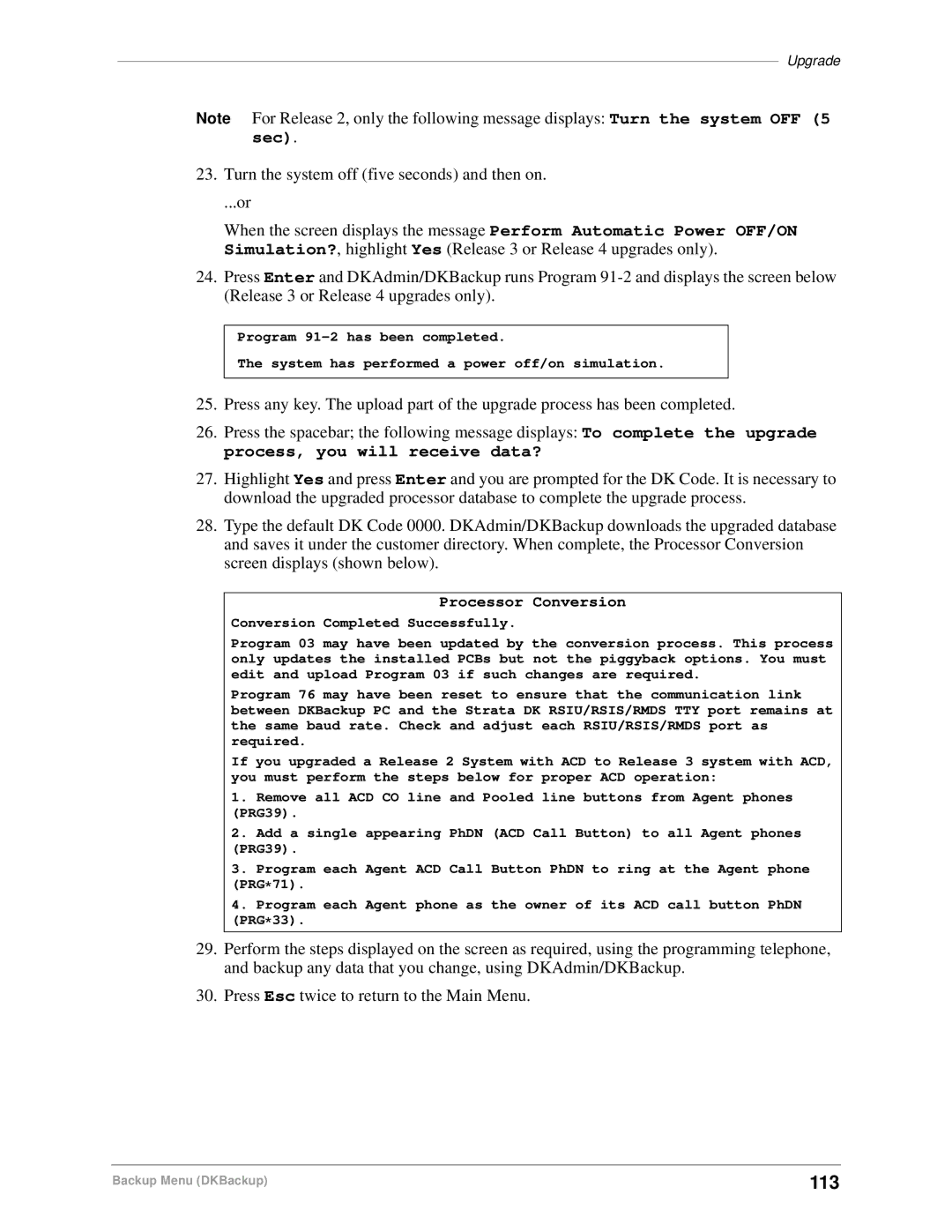 Toshiba DK Backup, DK Admin manual 113 