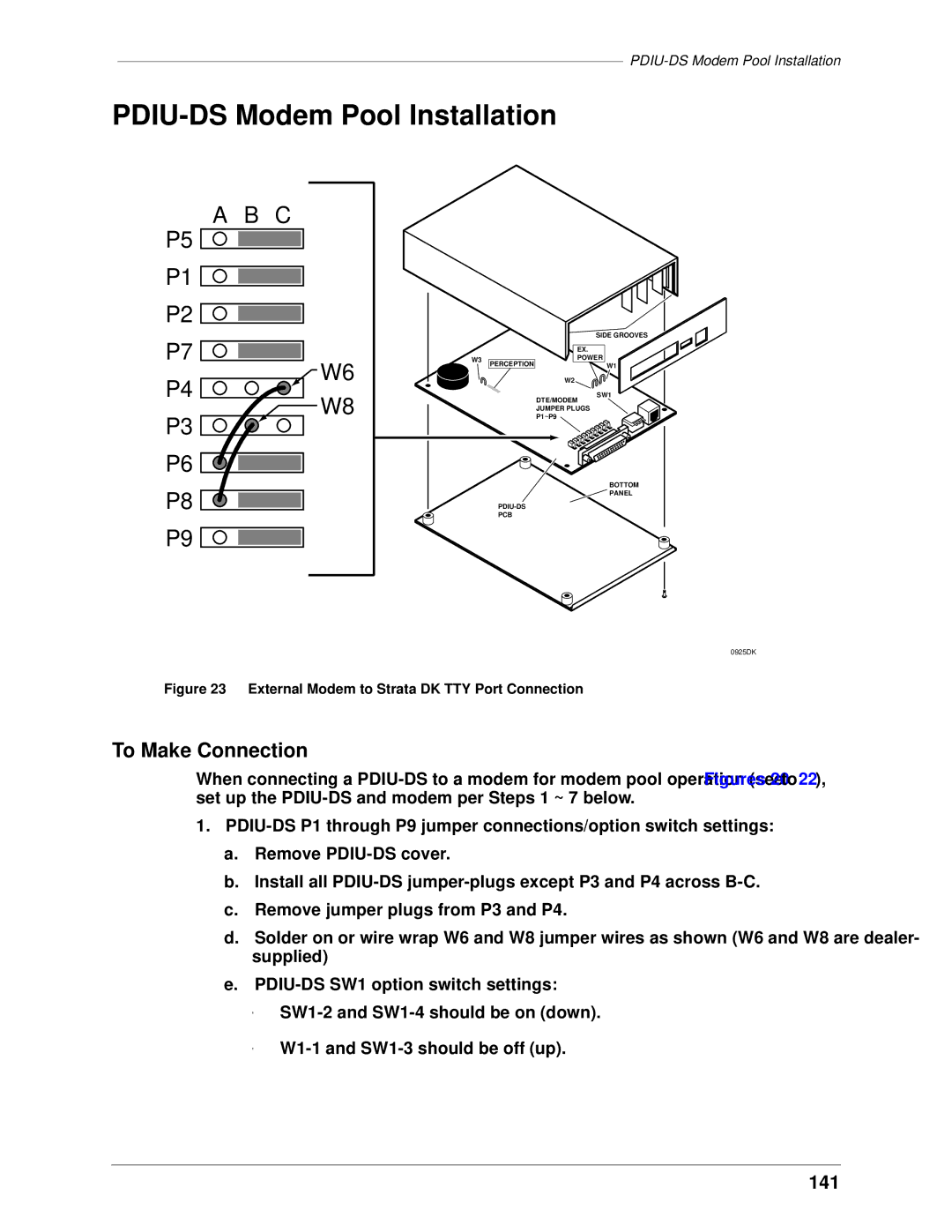 Toshiba DK Backup, DK Admin manual PDIU-DS Modem Pool Installation, 141 