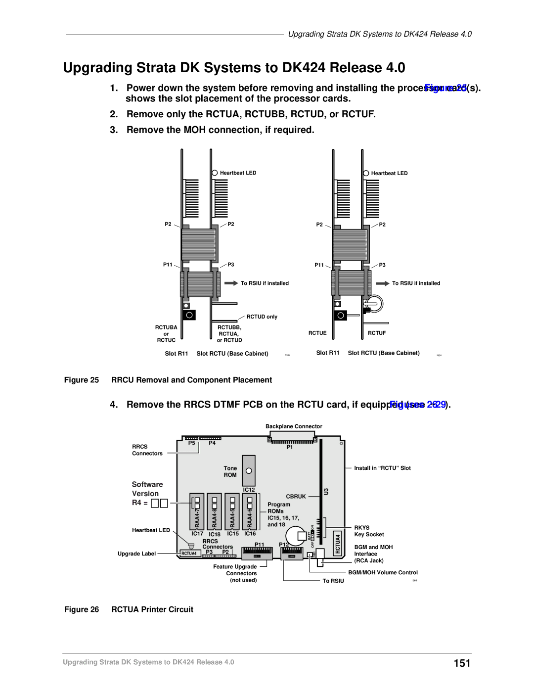 Toshiba DK Backup, DK Admin manual Upgrading Strata DK Systems to DK424 Release, 151 