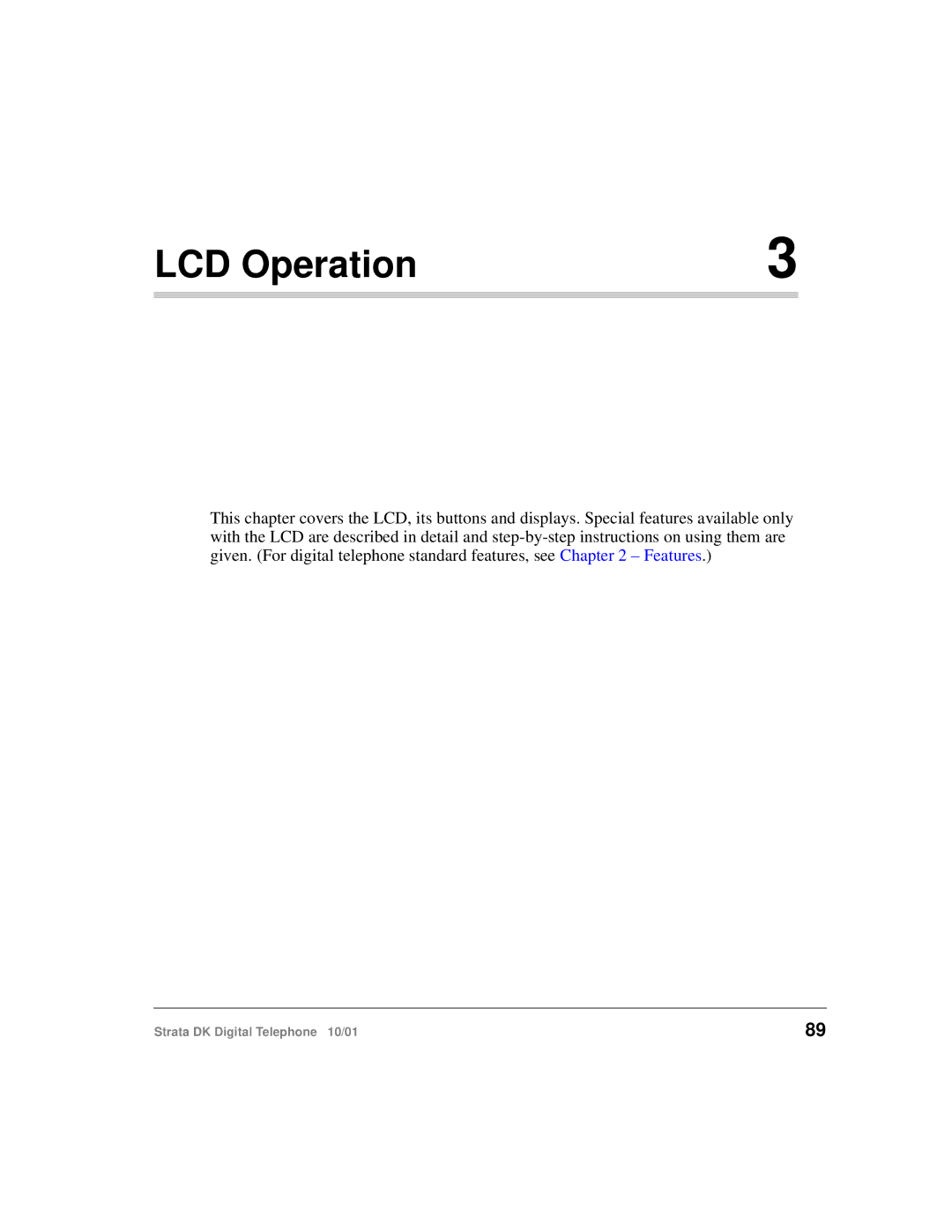 Toshiba DK manual LCD Operation 