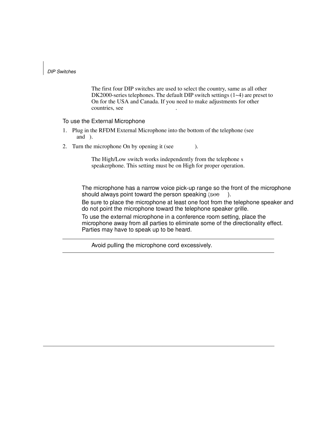 Toshiba DK manual 120, To use the External Microphone 