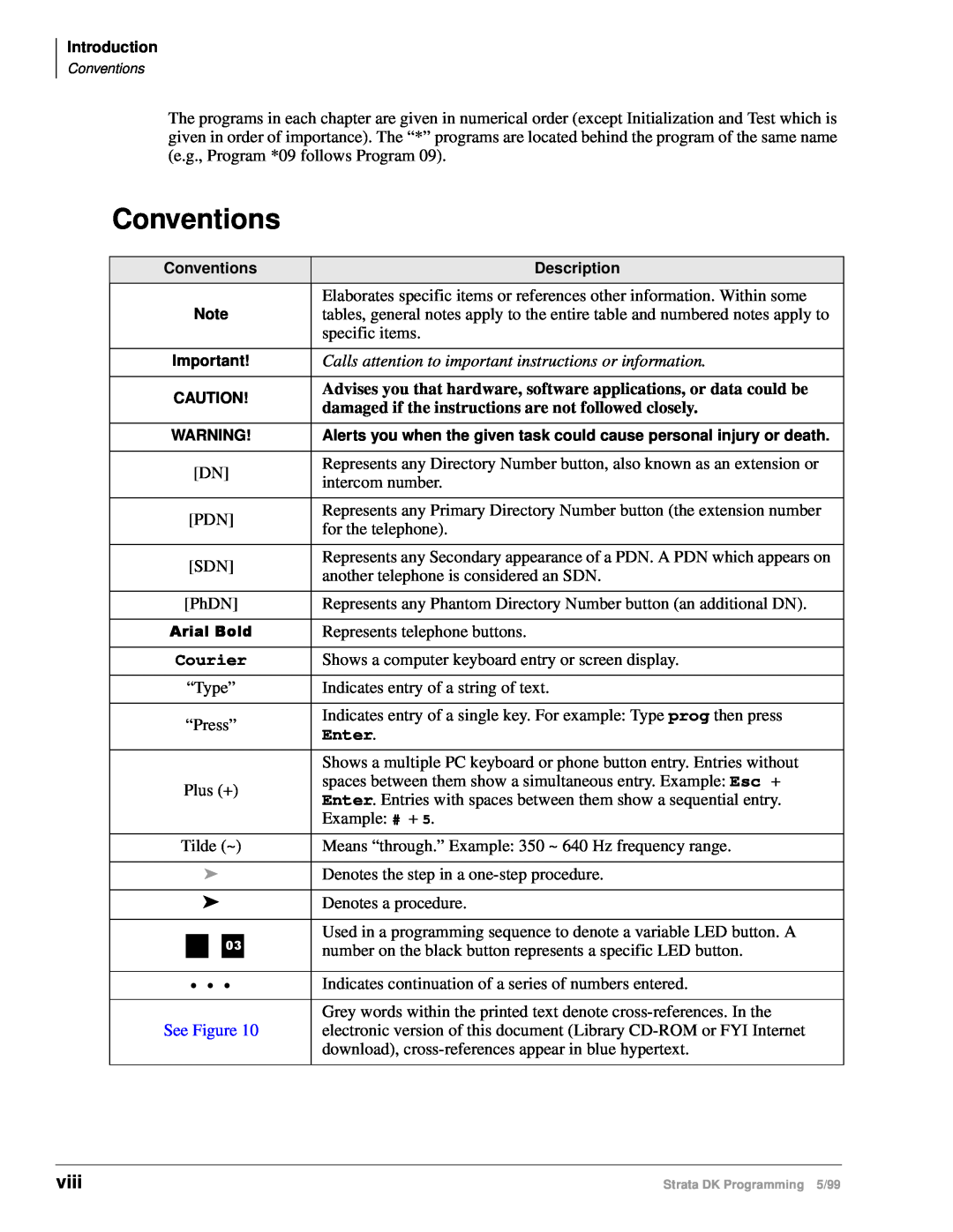 Toshiba dk14 manual Conventions, viii, Enter, See Figure 