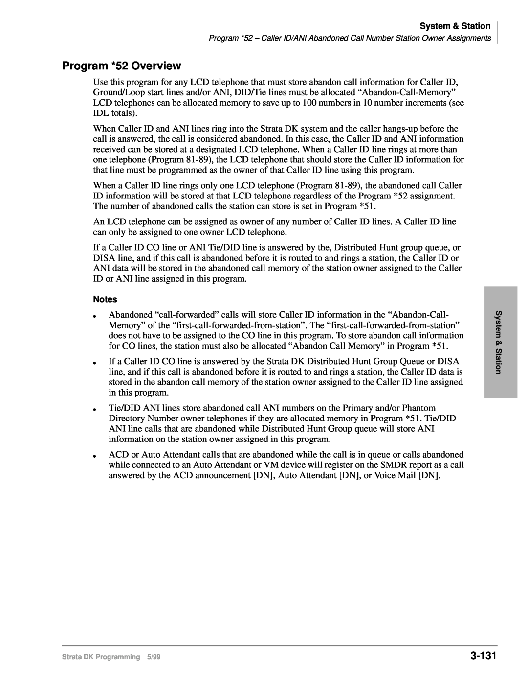 Toshiba dk14 manual Program *52 Overview, 3-131 
