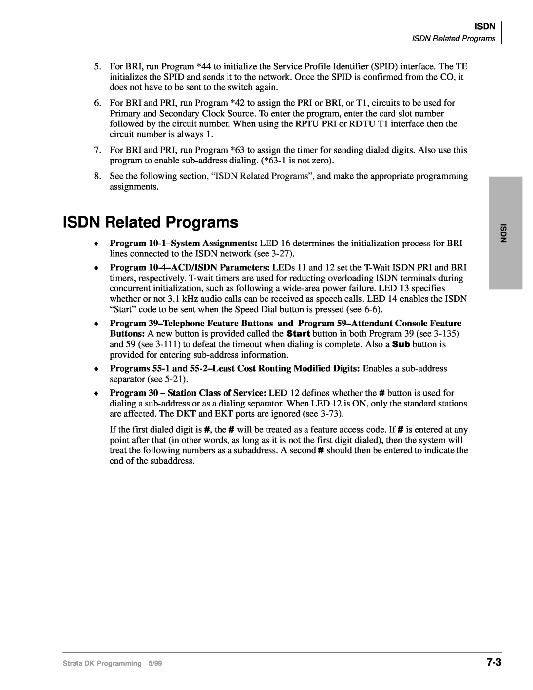 Toshiba dk14 manual ISDN Related Programs 