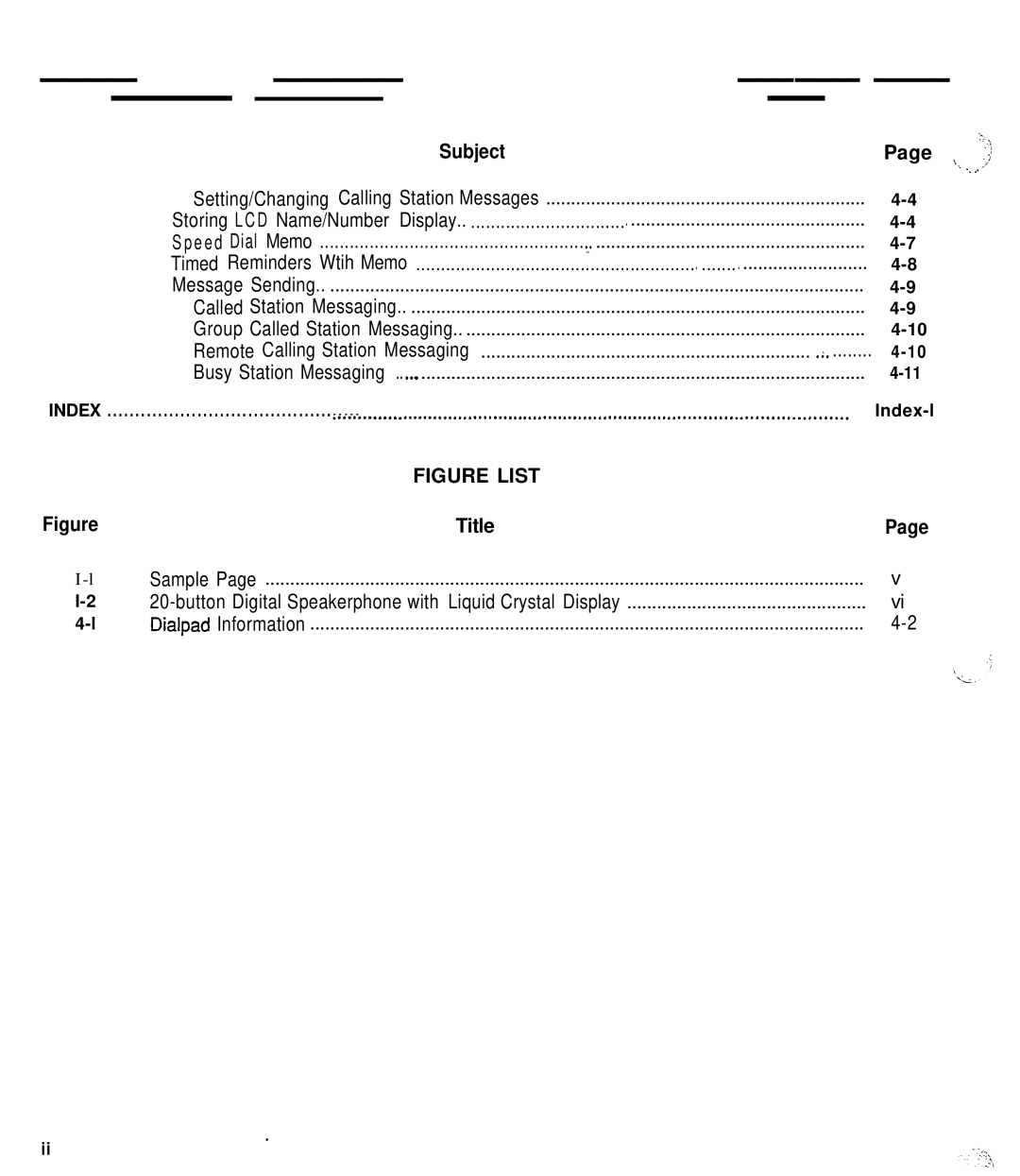 Toshiba DK280 manual Subject, Figure List 