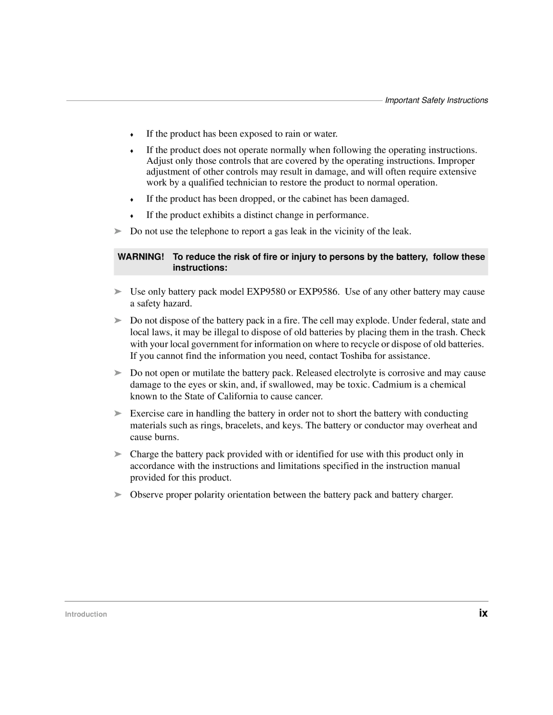 Toshiba DKA-UG-CRDLS-VC 4016149 manual Important Safety Instructions 