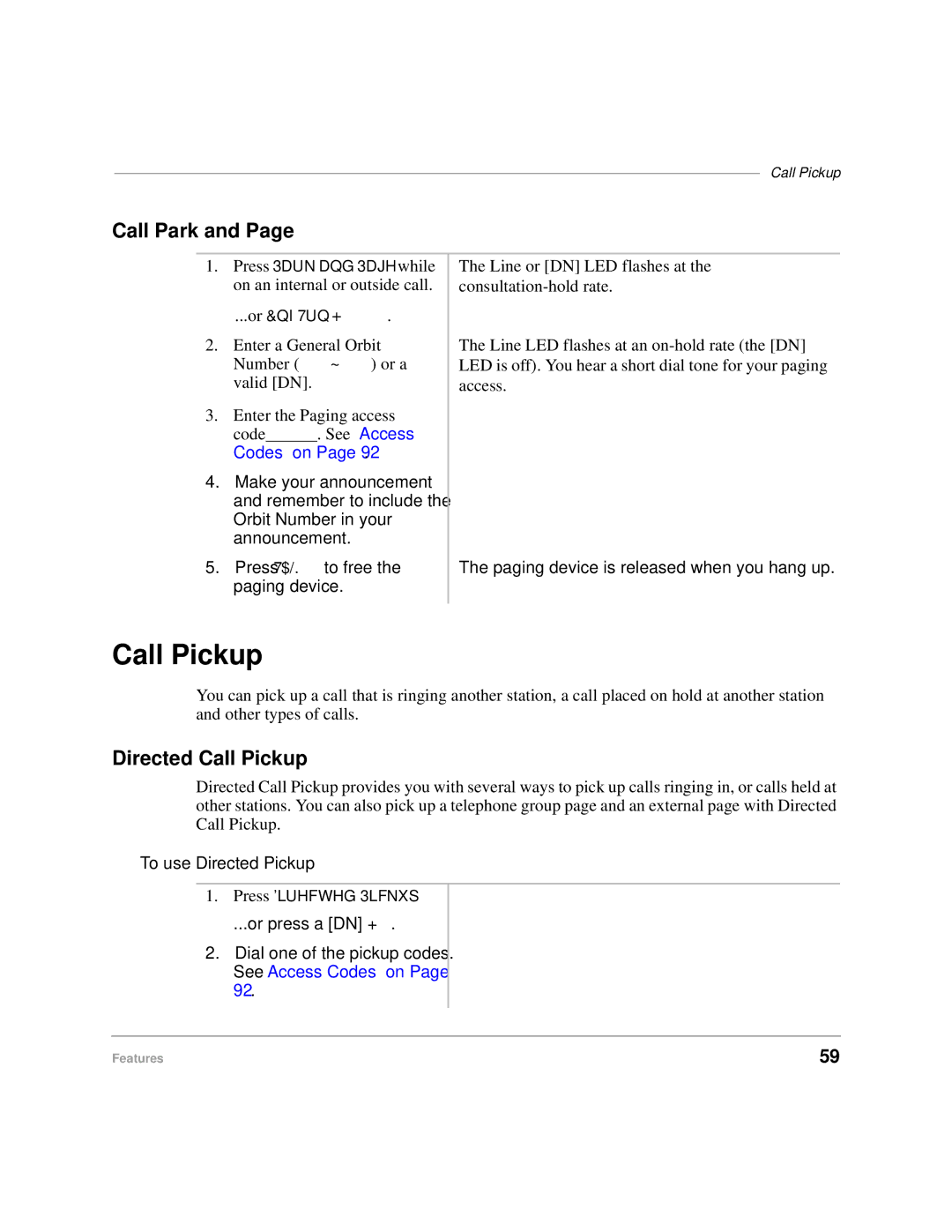 Toshiba DKA-UG-CRDLS-VC 4016149 manual Call Park, Directed Call Pickup, To use Directed Pickup 